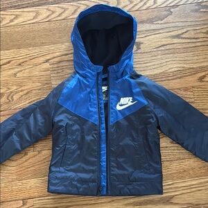Nike Toddler Boys 2-3 Yrs Blue Fleece Lined Jacket